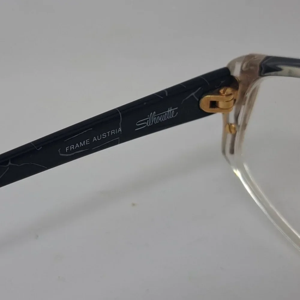 Silhouette Womens Eye Glasses Frames Vintage Black M1330 / 20 C2149  55-10-135